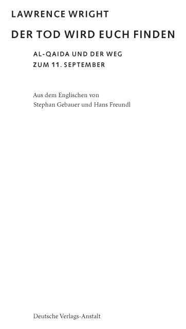 Der Tod wird euch finden - Al-Qaida und der Weg zum 11 September Ausgezeichnet mit dem Pulitzer Prize 2007