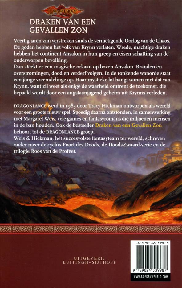 De oorlog der zielen - Boek 1 - Draken van een gevallen zon