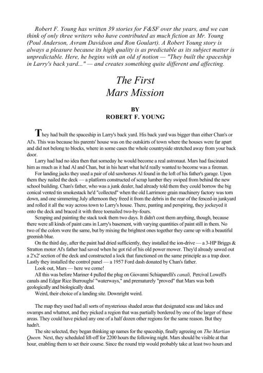 The First Mars Mission