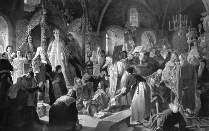 Никита Пустосвят. Спор о вере. Художник В.Г. Перов