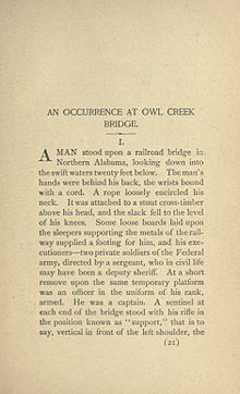 An Occurence at Owl Creek Bridge