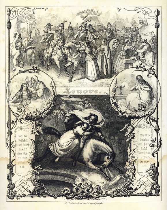 «Ленора» Г.Бюргера, «Линор» Э.По и подобные баллады (сборник)